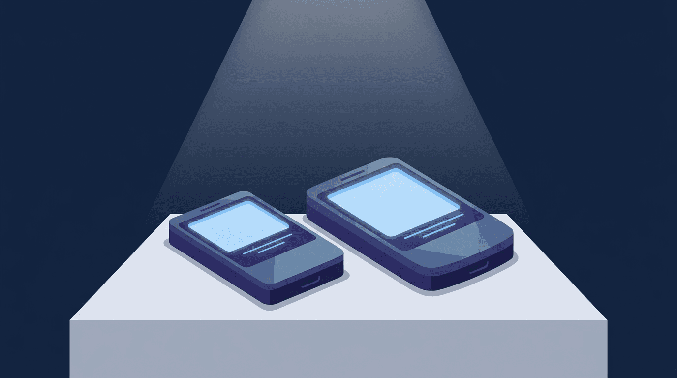 Illustration of two hardware crypto wallet devices side by side